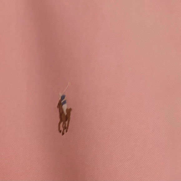 Men’s Polo Ralph Lauren Pink Classic Fit Button-Down Shirt Size Large - Picture 2 of 3